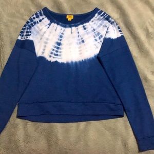 Blue and White tie die long sleeve.